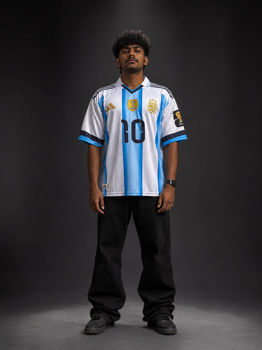 Argentina Special Edition Home Jersey #10 Messi – Oversize Football Jersey | Kit Culture