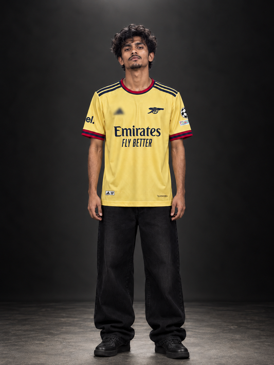 Arsenal Ødegaard #8 Yellow Away Jersey | Embroidered Jersey | Kit Culture