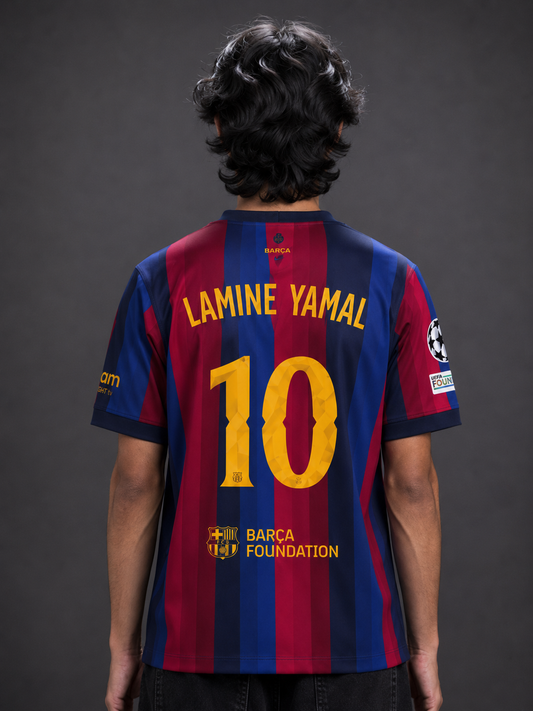 Barcelona 2026/27 Home Jersey – Lamine Yamal #10 | Sublimation Football Jersey | Kit Culture
