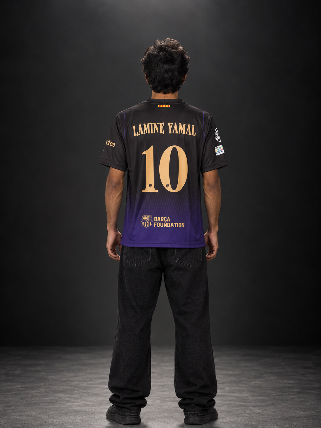 Barcelona Lamine Yamal #10 Black Football Jersey | Embroidery Jersey | Kit Culture