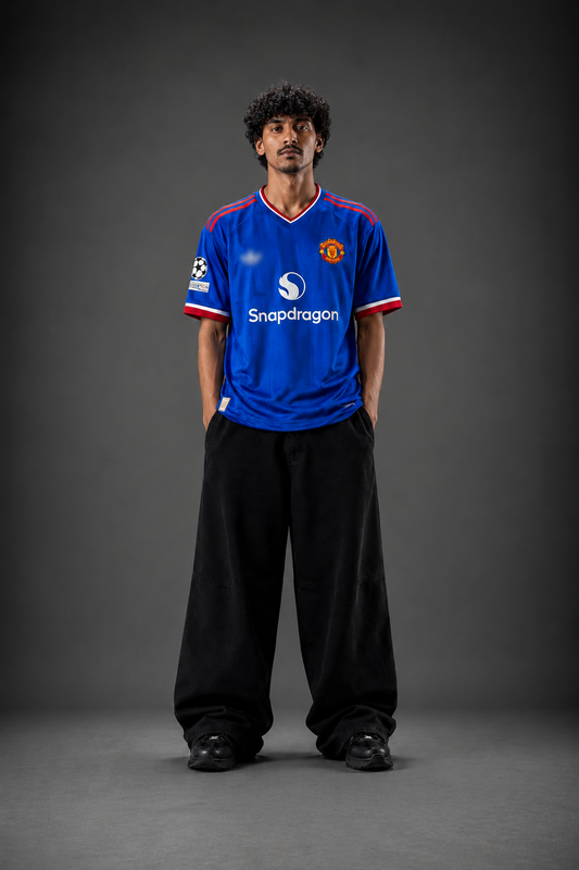 Manchester United Blue 2026/27 Away Jersey | B. Fernandes #8 Football Jersey | Embroidery | Kit Culture