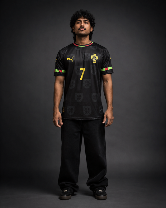 Portugal Black Ronaldo #7 Jersey – Sublimation | Kit Culture