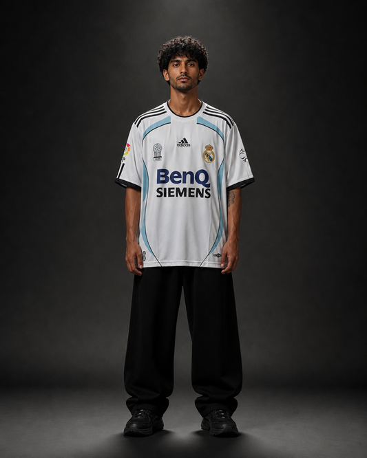 Real Madrid 2006-07 Beckham #23 Retro Jersey | Home Kit | Oversize Sublimation | Kit Culture