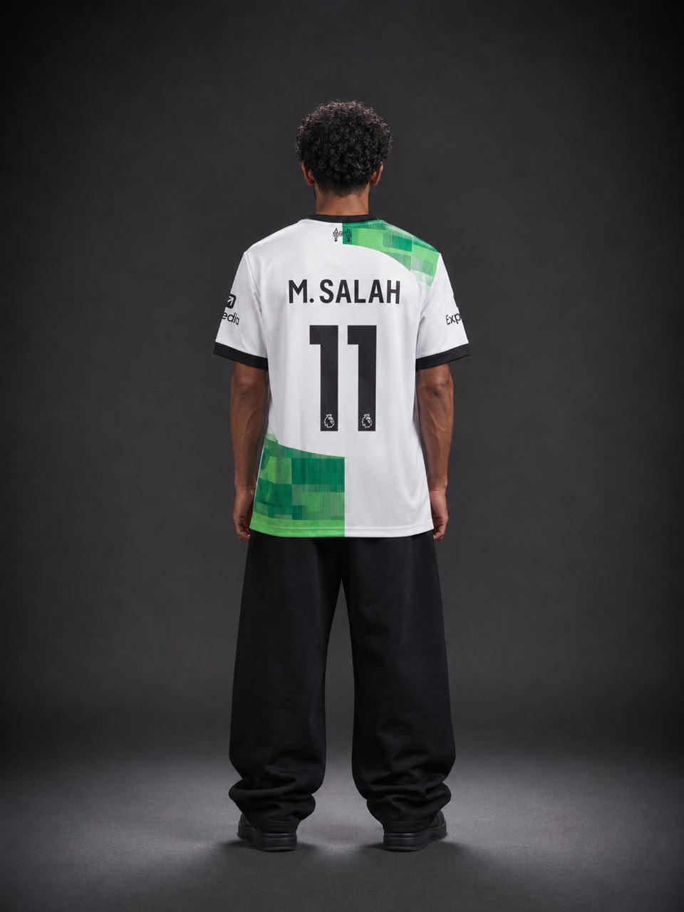 Liverpool M. Salah #11 | Green White Football Jersey | Sublimation | Kit Culture