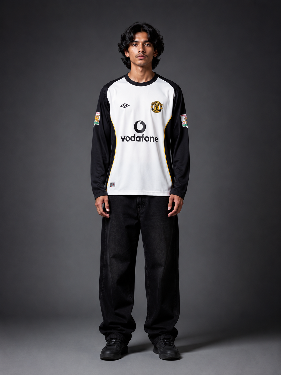 Manchester United 2002-04 Away Long Sleeve Jersey – Beckham #7 - Image 1