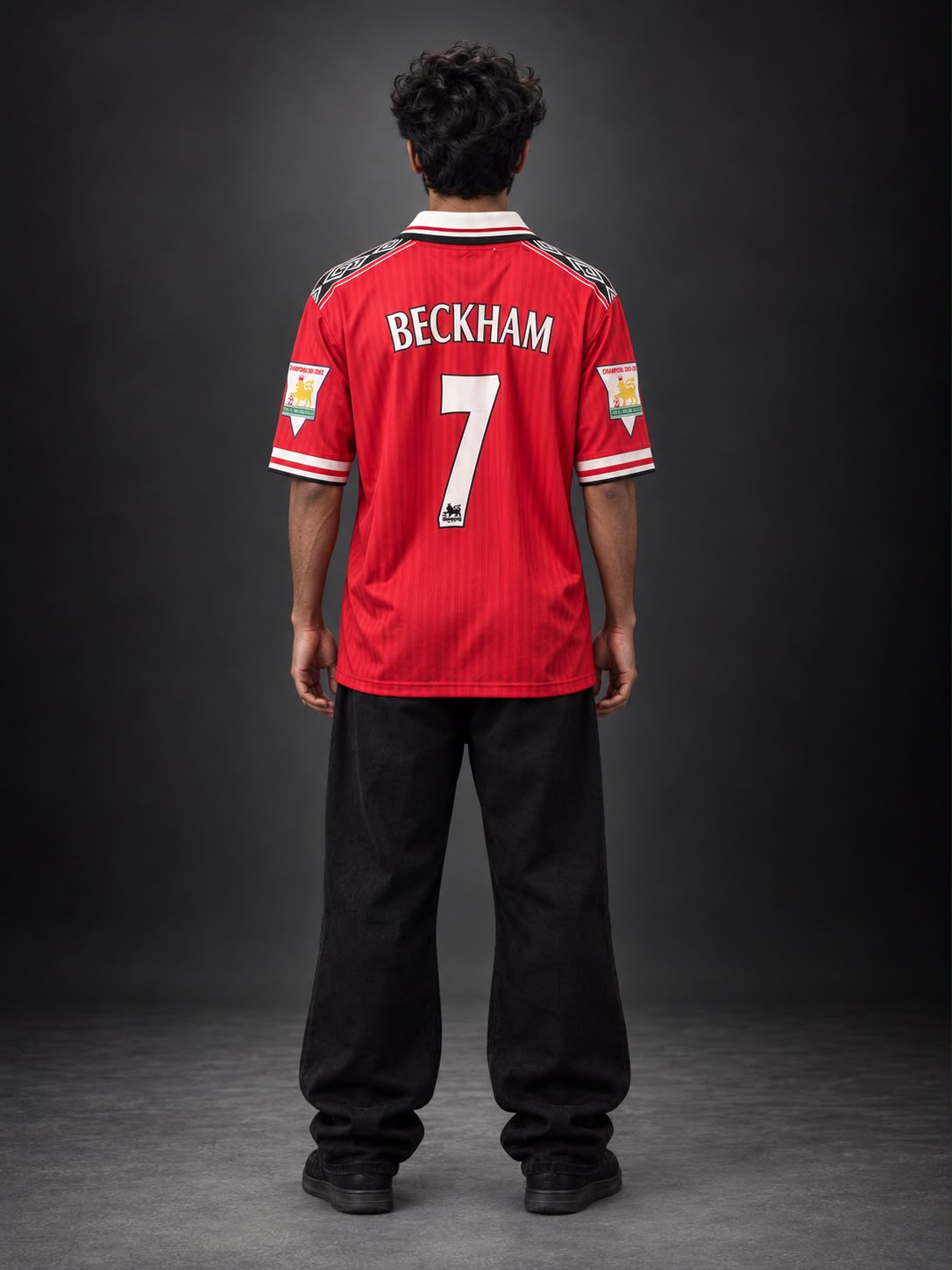 Manchester United Beckham 7 Retro Jersey | Oversize Collar | Kit Culture