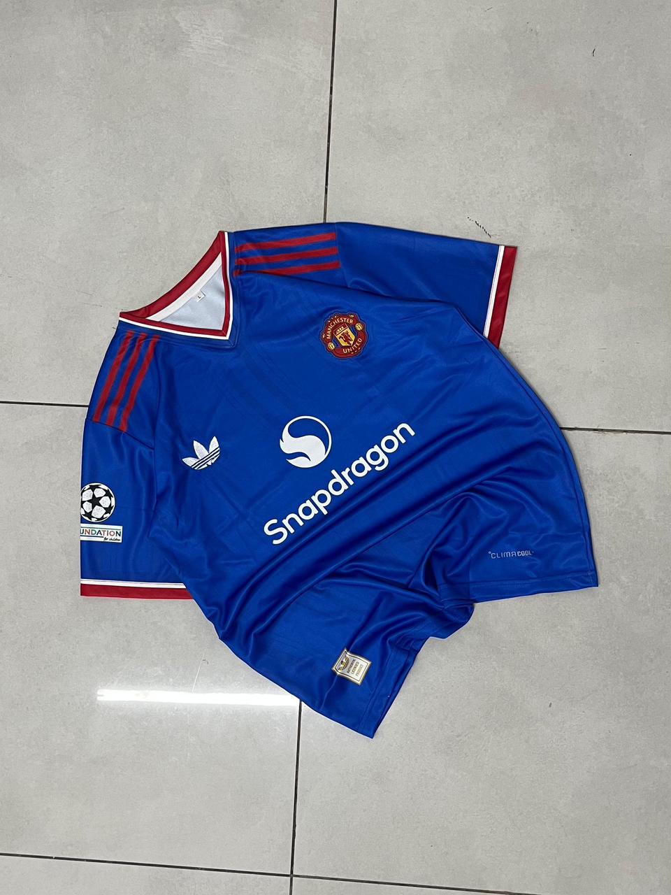 Manchester United Blue 2026/27 Away Jersey | B. Fernandes #8 Football Jersey | Embroidery | Kit Culture