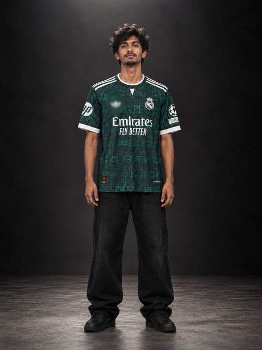 Real Madrid Vini Jr. #7 Green Football Jersey | Sublimation Jersey | Kit Culture