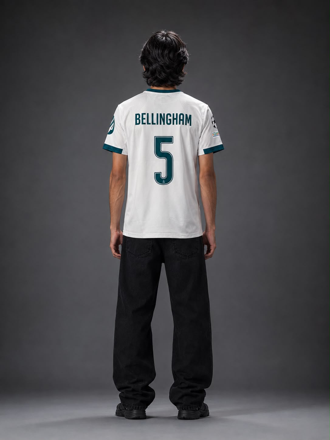 Real 2026/27 Home Jersey – Jude Bellingham #5 | UCL Edition | Embroidered | Kit Culture