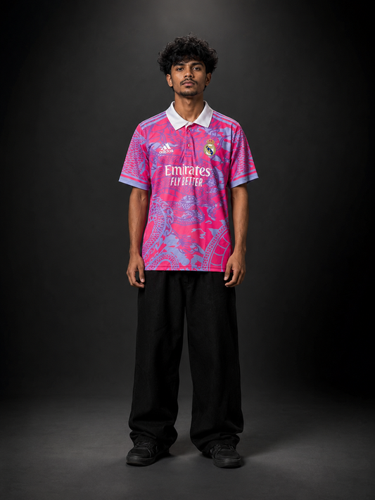 Real Madrid Dragon Pink Special Edition Football Jersey | Sublimation Fan Version | Kit Culture