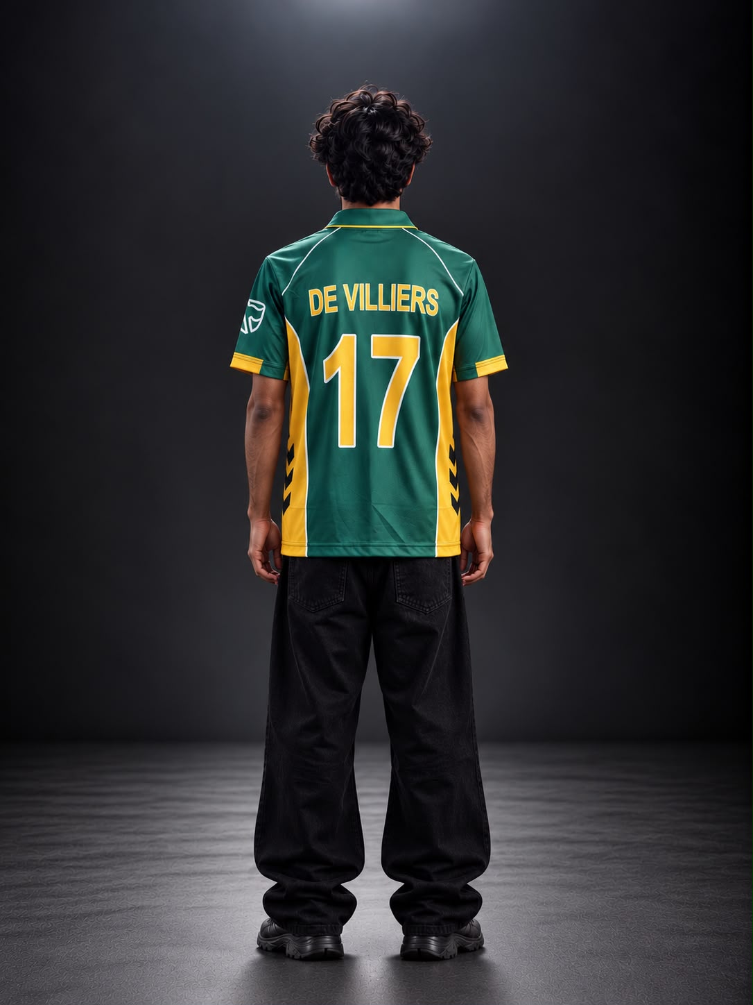 South Africa Retro Cricket Jersey – AB de Villiers #17 | Embroidery | Kit Culture