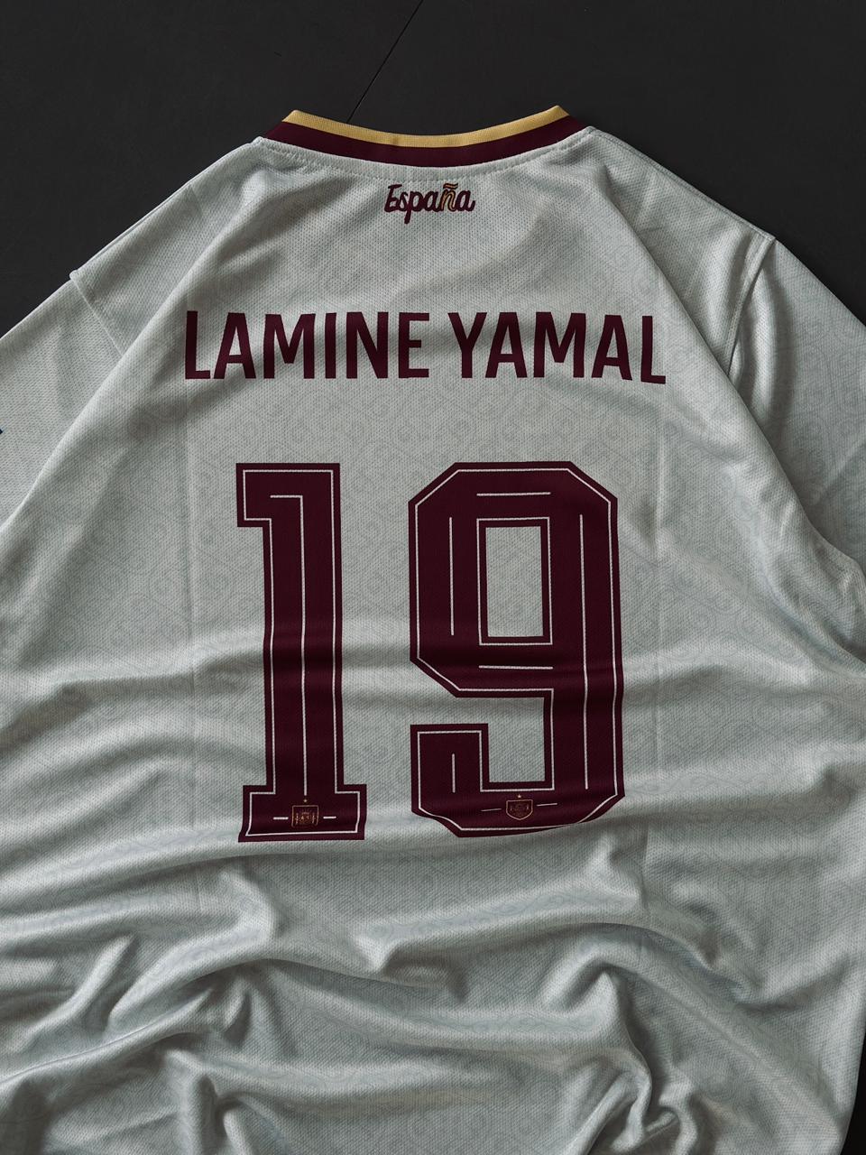Lamine Yamal #19 Spain Away Jersey 2026 – Spain Sublimation Football Shirt | Kit Culture
