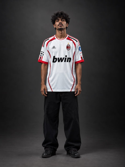 AC Milan Maldini 3 Retro White Jersey | Embroidery | Kit Culture