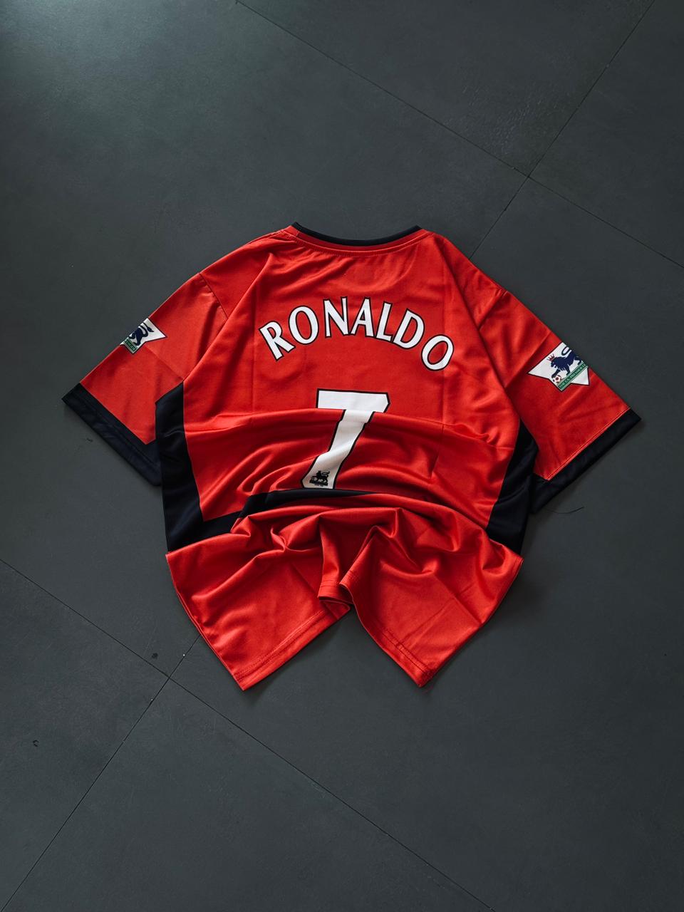 Manchester United 2006-07 Home Jersey (Ronaldo 7) – Embroidered Logo | Kit Culture