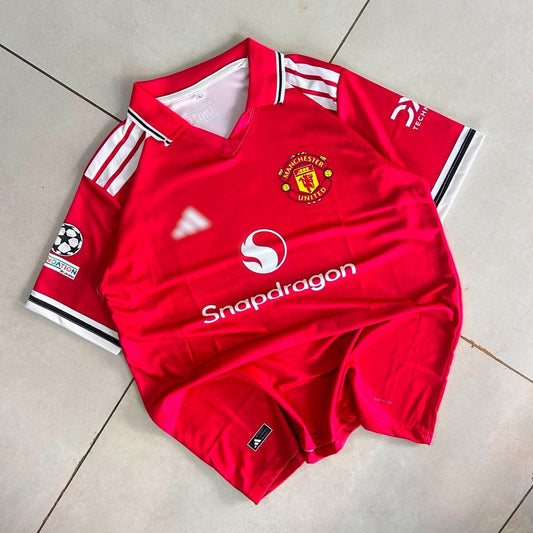 Manchester United Cunha #10 Home Jersey – 2025/26 Football Shirt - Sublimation Collar - Kit Culture