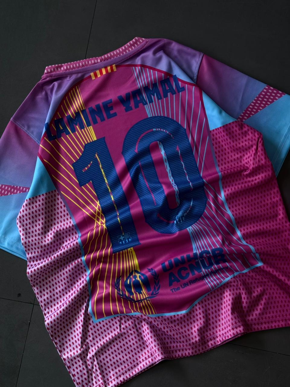 Barcelona Lamine Yamal 10 Jersey – Pink Special Edition | Sublimation | Kit Culture