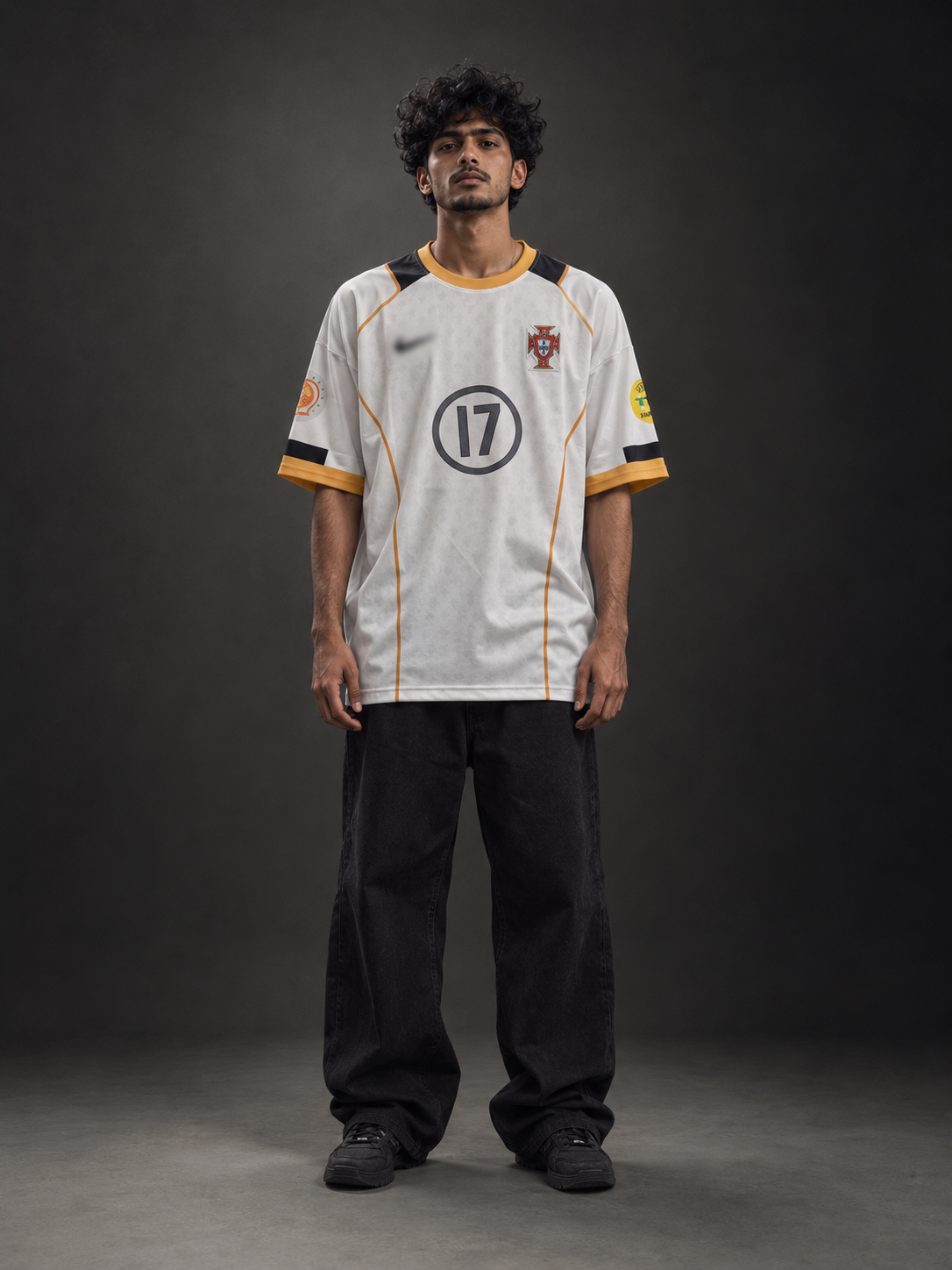 Portugal Ronaldo 17 Retro Jersey | Oversize Embroidery | Kit Culture