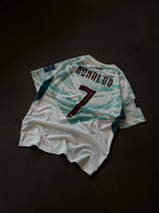 Portugal Ronaldo 7 2026 Away Jersey – White & Teal Edition | CR7 Football Shirt | Sublimation | Kit Culture