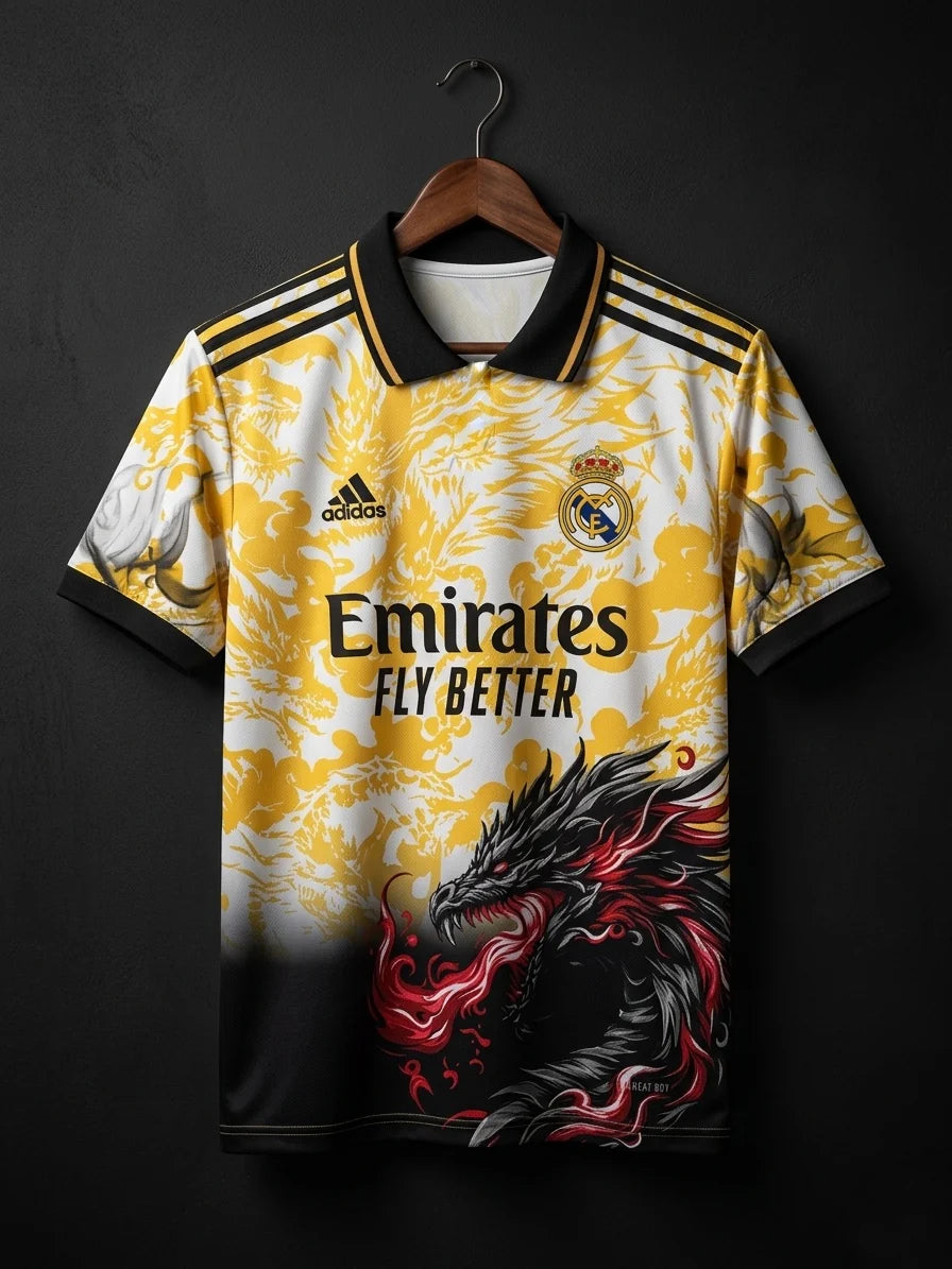 Real Madrid Dragon Edition Vini Jr 7 Jersey – Embroidary | Football Kit | Kit Culture