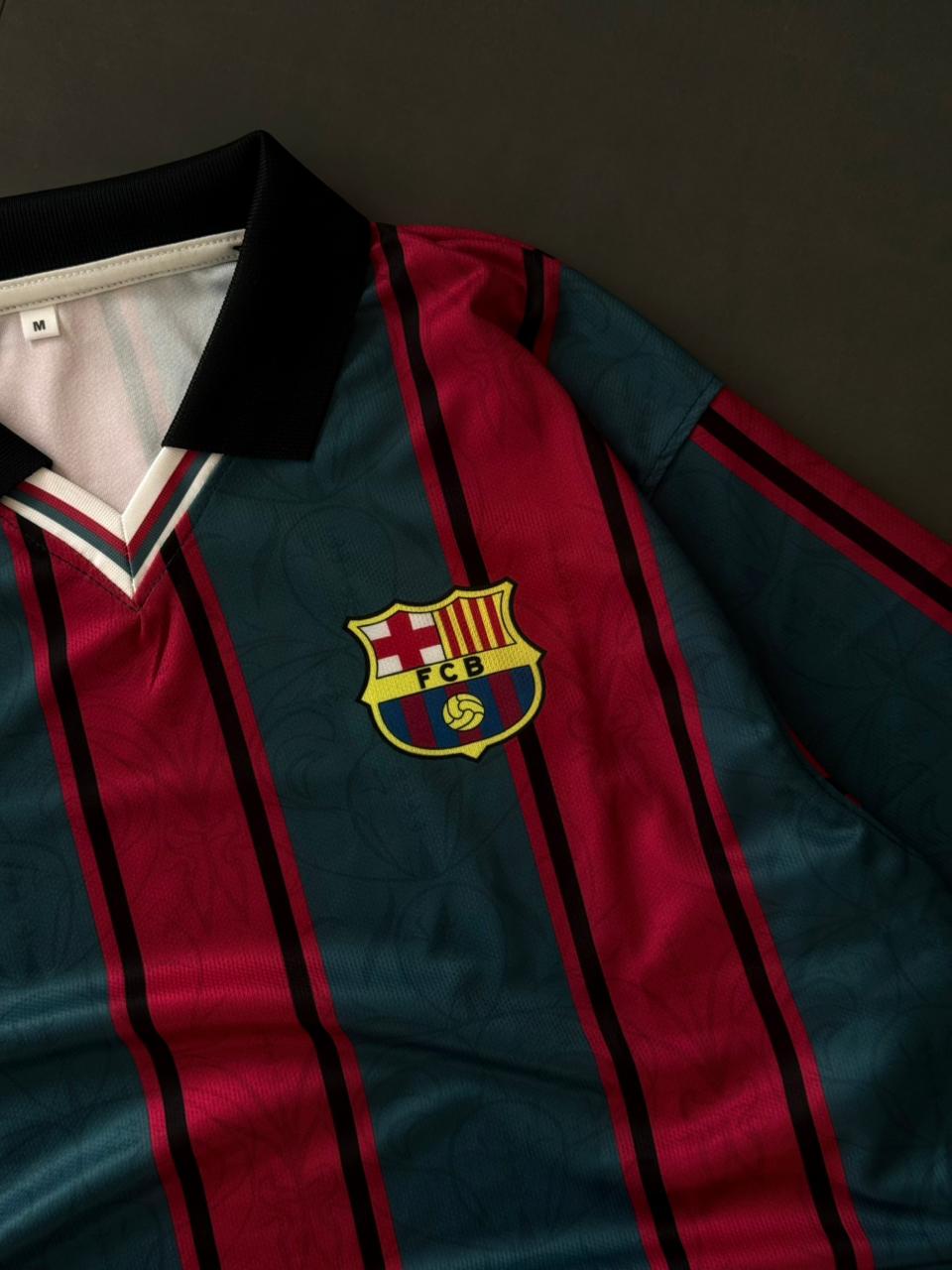 Barcelona Retro Striped Jersey – Cruyff 9 Classic Edition | Vintage oversize Football Shirt| Kit Culture