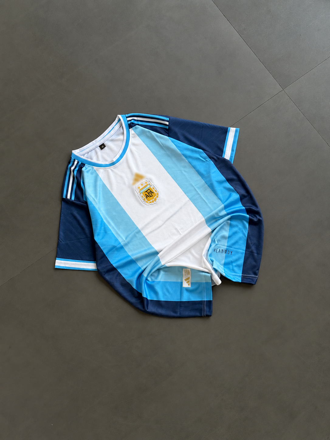Argentina Messi #10 Retro Blue & White Jersey | Embroidery | Kit Culture