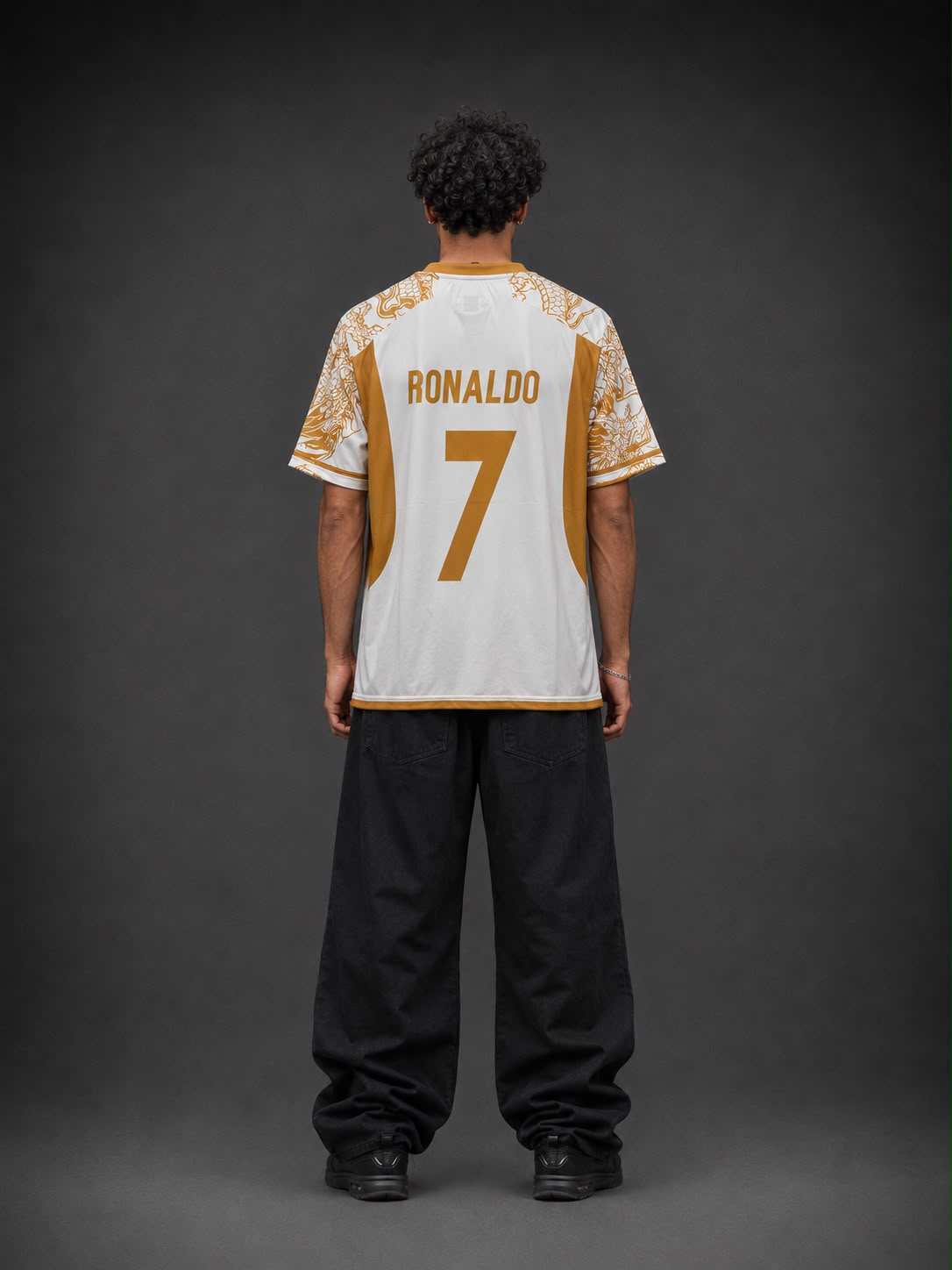 Real Home Jersey Ronaldo #7 Embroidered Edition | Special Golden Football Jersey | Kit Culture