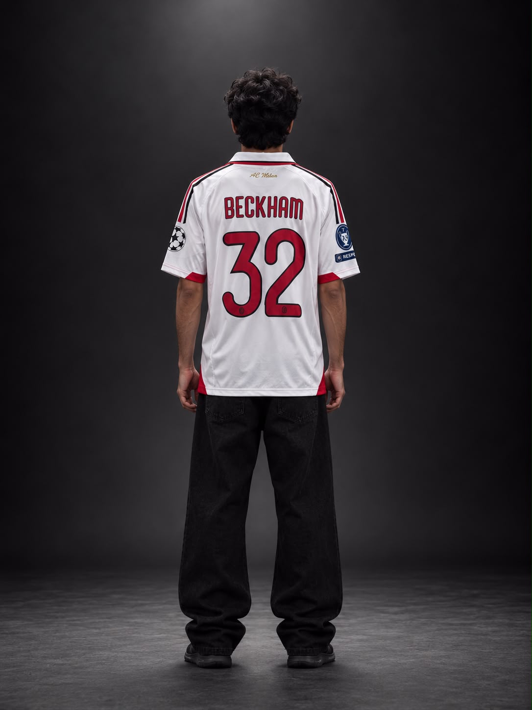 AC Milan David Beckham #32 Retro Away Jersey | Embroidery | Kit Culture