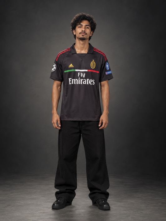 AC Milan Ibrahimović #11 Retro Football Jersey 2011/12 Away | Embroidery | Kit Culture