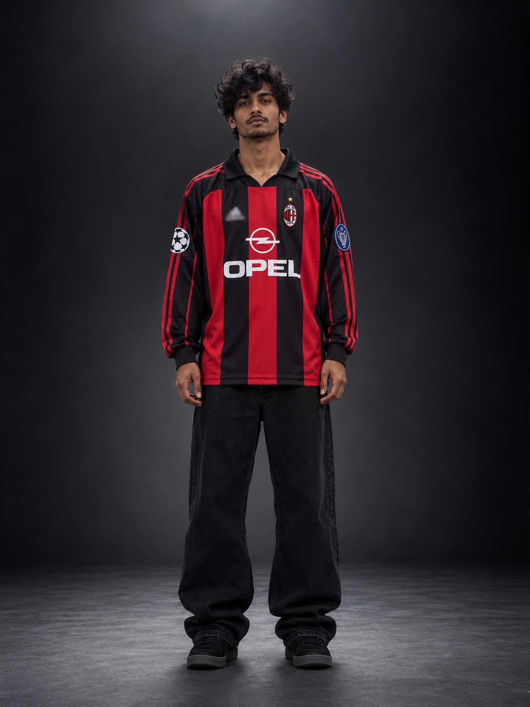 AC Milan Paolo Maldini #3 Full Sleeve Retro Home Jersey | Embroidery | Kit Culture
