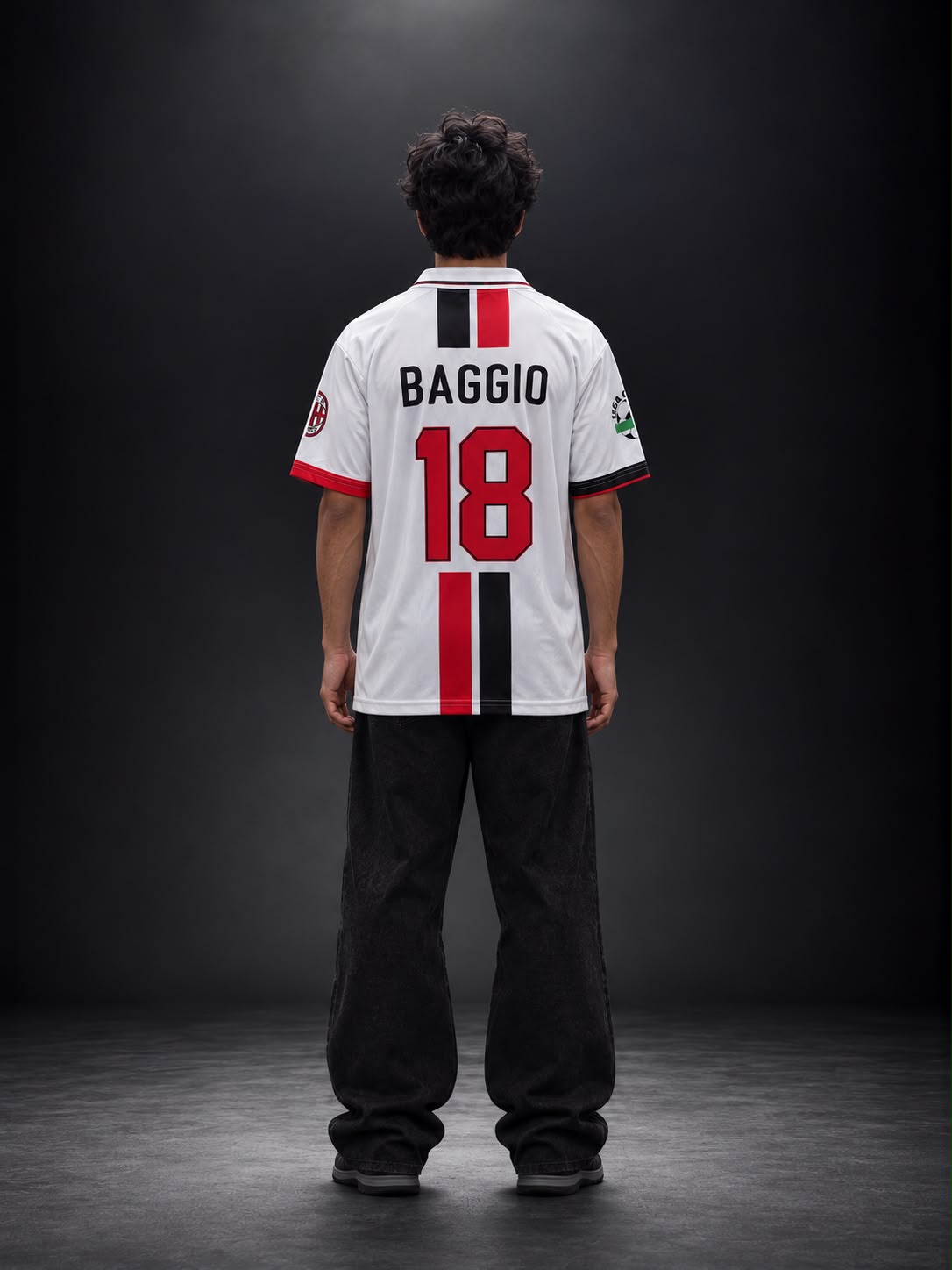 AC Milan Roberto Baggio #18 Retro Away Jersey | Embroidery | Kit Culture