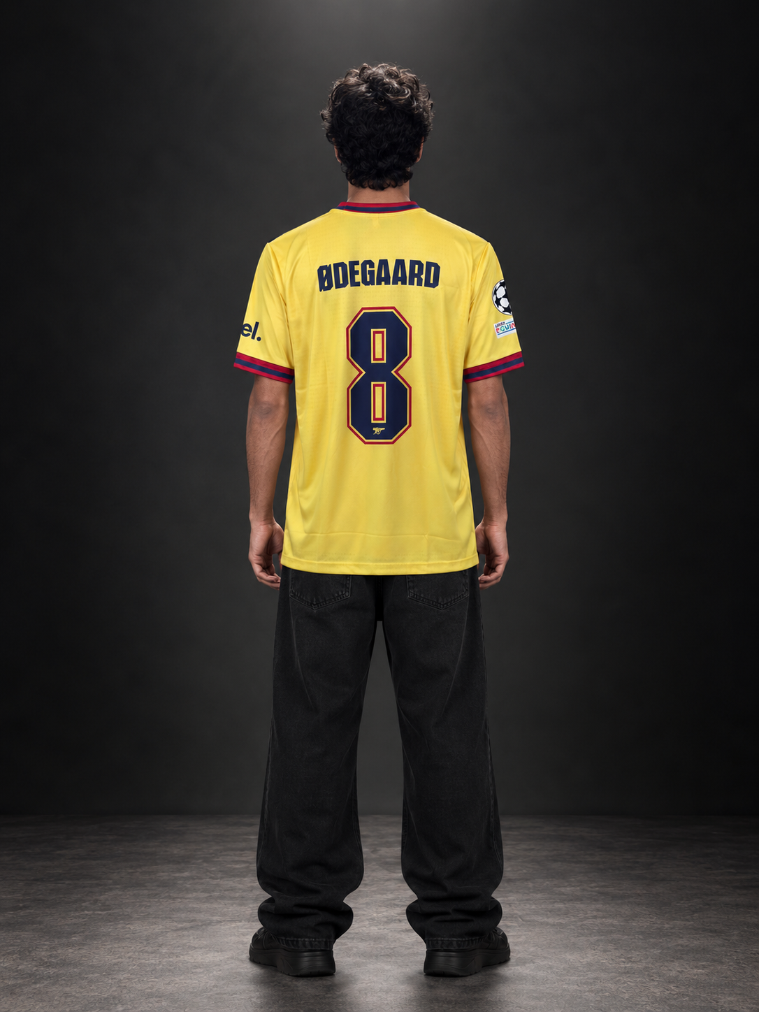 Arsenal Ødegaard #8 Yellow Away Jersey | Embroidered Jersey | Kit Culture