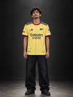 Arsenal Ødegaard #8 Yellow Away Jersey | Embroidered Jersey | Kit Culture