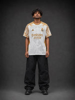 Real Home Jersey Ronaldo #7 Embroidered Edition | Special Golden Football Jersey | Kit Culture