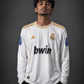 Real Madrid Ronaldo 2009–10 Jersey – White Long Sleeve #7 Football Shirt - Sublimation - Kit Culture