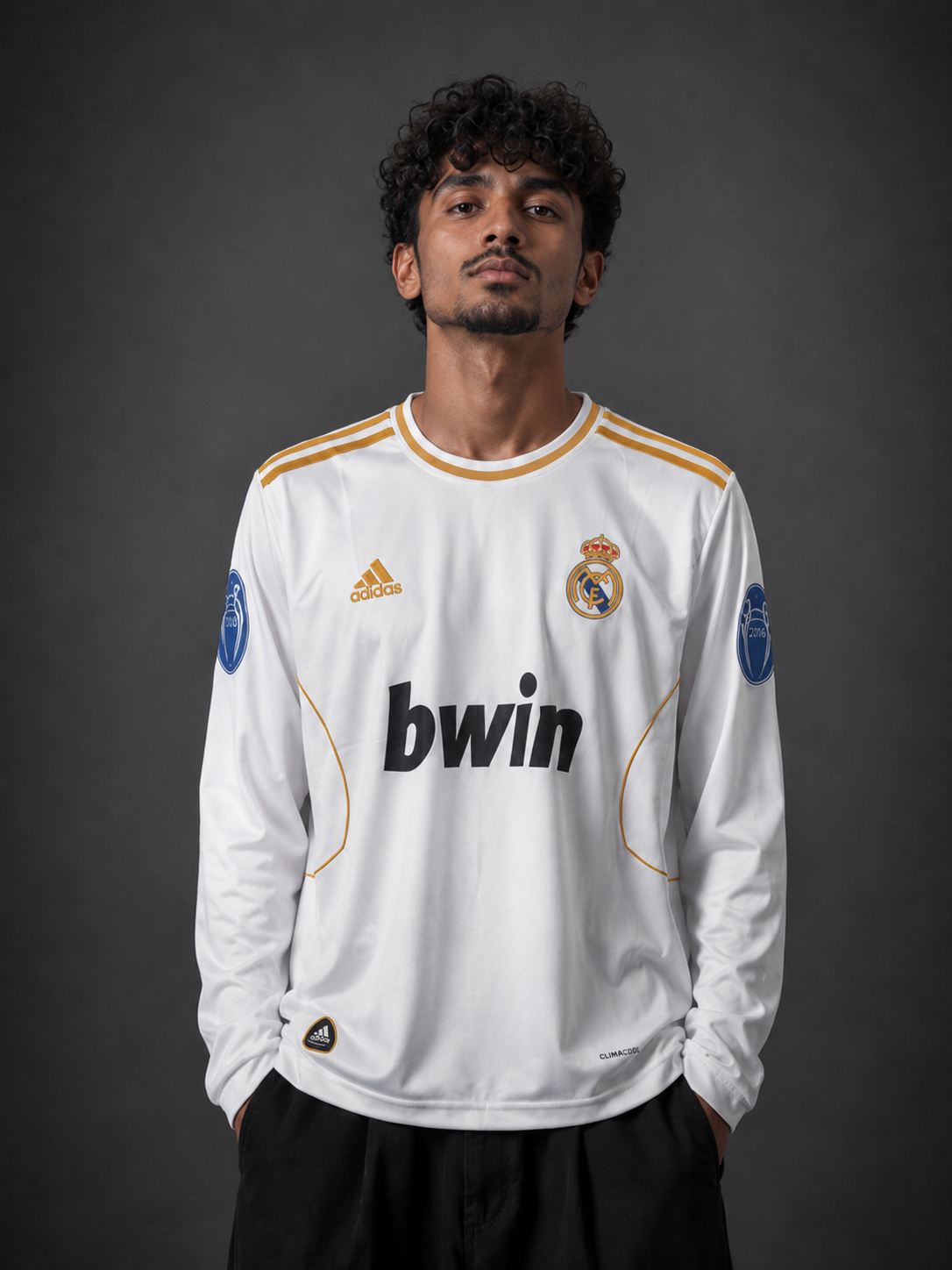 Real Madrid Ronaldo 2009–10 Jersey – White Long Sleeve #7 Football Shirt - Sublimation - Kit Culture