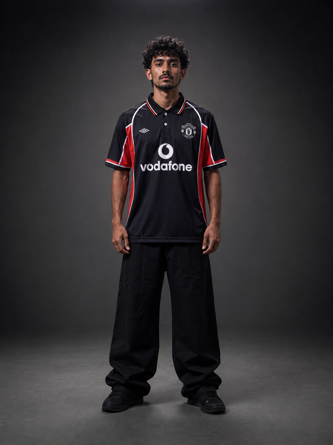 Manchester United Beckham #7 Retro Black Jersey – Classic Football Shirt - Sublimation Collar - Kit Culture