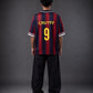 Barcelona Cruyff #9 Retro Football Jersey – Five Sleeve Oversize - Kit Culture
