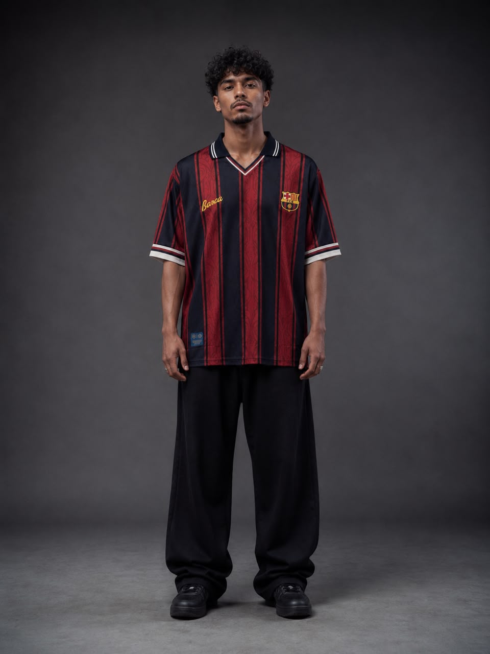 Barcelona Cruyff #9 Retro Football Jersey – Five Sleeve Oversize - Kit Culture