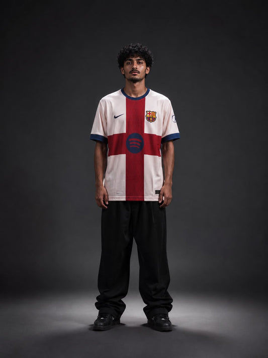 Barcelona Lamine Yamal #10 Jersey | White Red Barça Football Jersey | Embroidery | Kit Culture