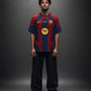 Barcelona Spider-Man Jersey - Red and Blue | BarcaXSpider | Oversize Embroidery | Kit Culture
