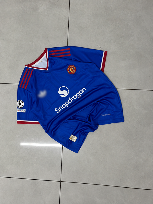 Manchester United Blue 2026/27 Away Jersey | B. Fernandes #8 Football Jersey | Embroidery | Kit Culture