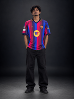 Barcelona 2026/27 Home Jersey – Lamine Yamal #10 | FC Barcelona Retro Style | Oversize Collar | Embroidered | Kit Culture