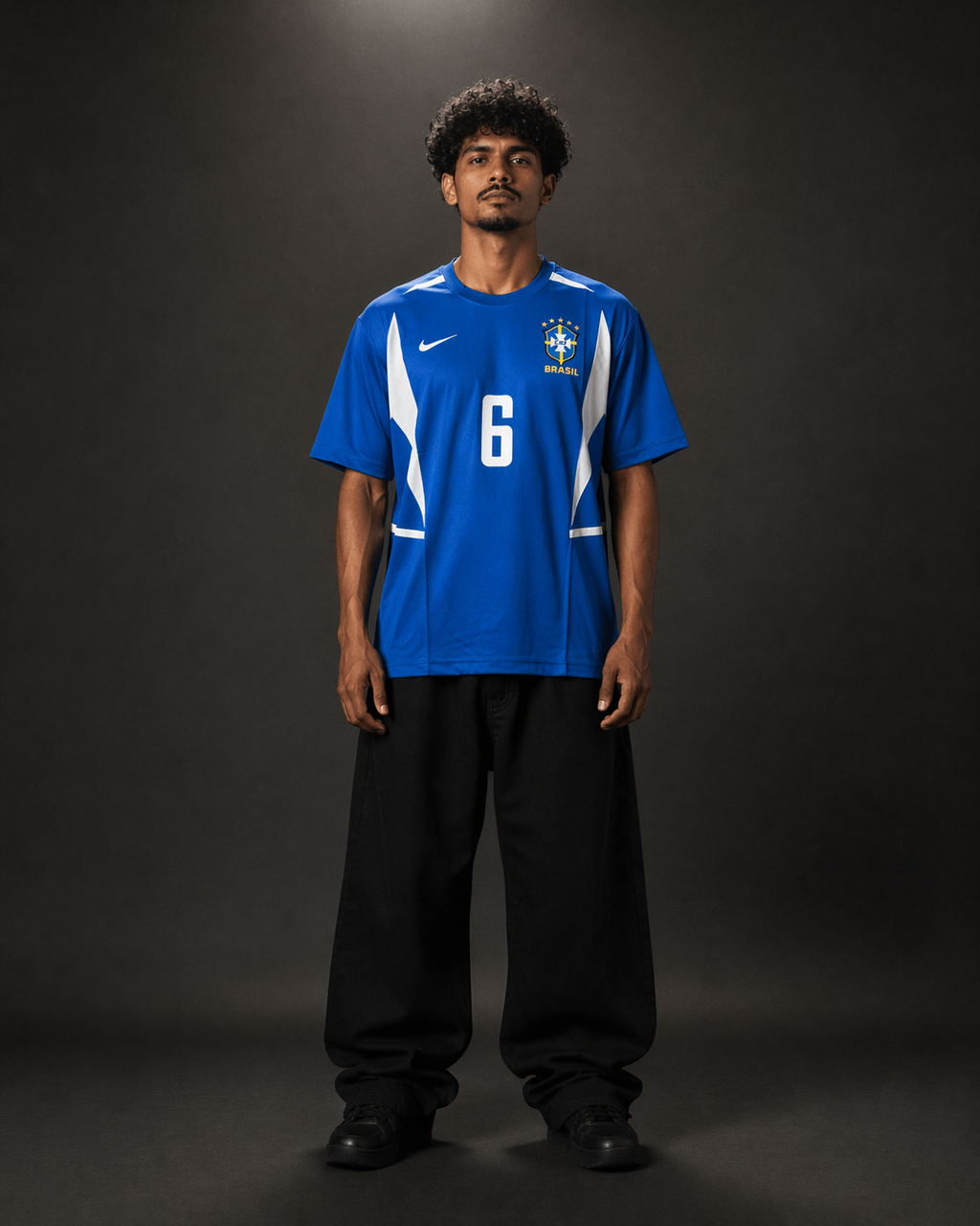 Roberto Carlos Brazil Jersey #6 – Blue Away Retro Kit | Kit Culture | Five Sleeve