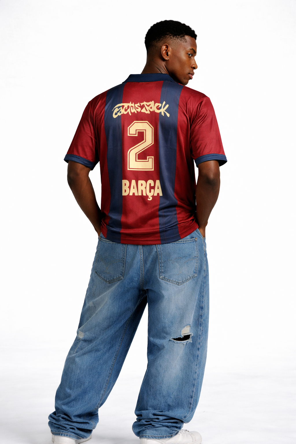 FC Barcelona Retro Jersey 2000s  – Vintage Barca Five Sleeve Jersey | Kit Culture