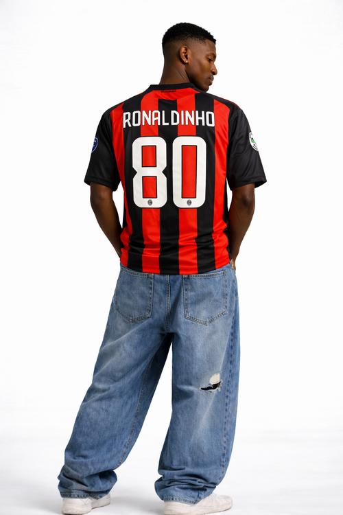 AC Milan Retro Jersey Ronaldinho 80 – Vintage Football Jersey | Kit Culture