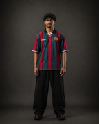 Barcelona Retro Striped Jersey – Cruyff 9 Classic Edition | Vintage oversize Football Shirt| Kit Culture