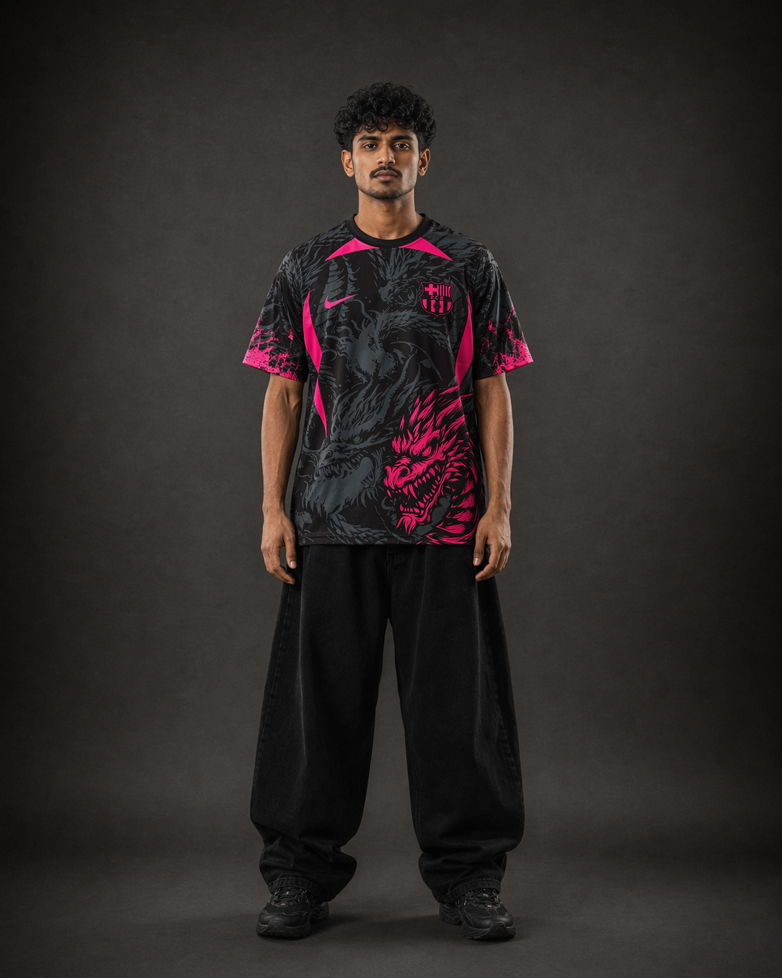 Barcelona Black Pink Dragon Edition Jersey | Kit Culture