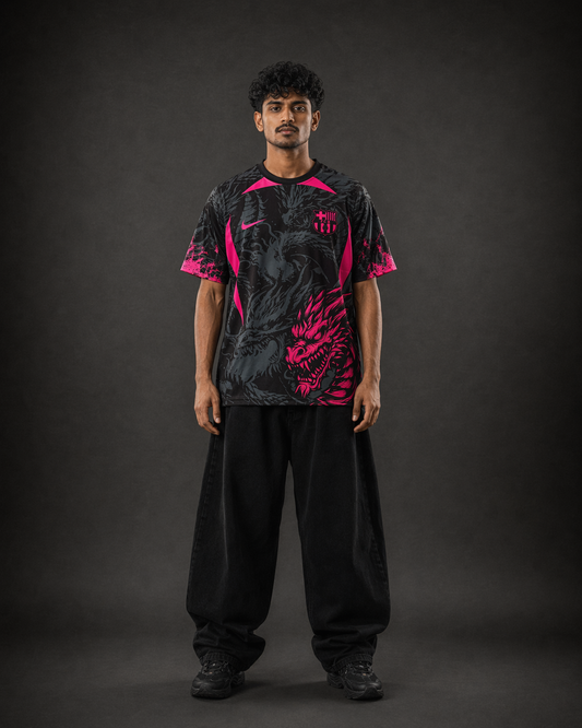 Barcelona Black Pink Dragon Edition Jersey | Sublimation | Kit Culture