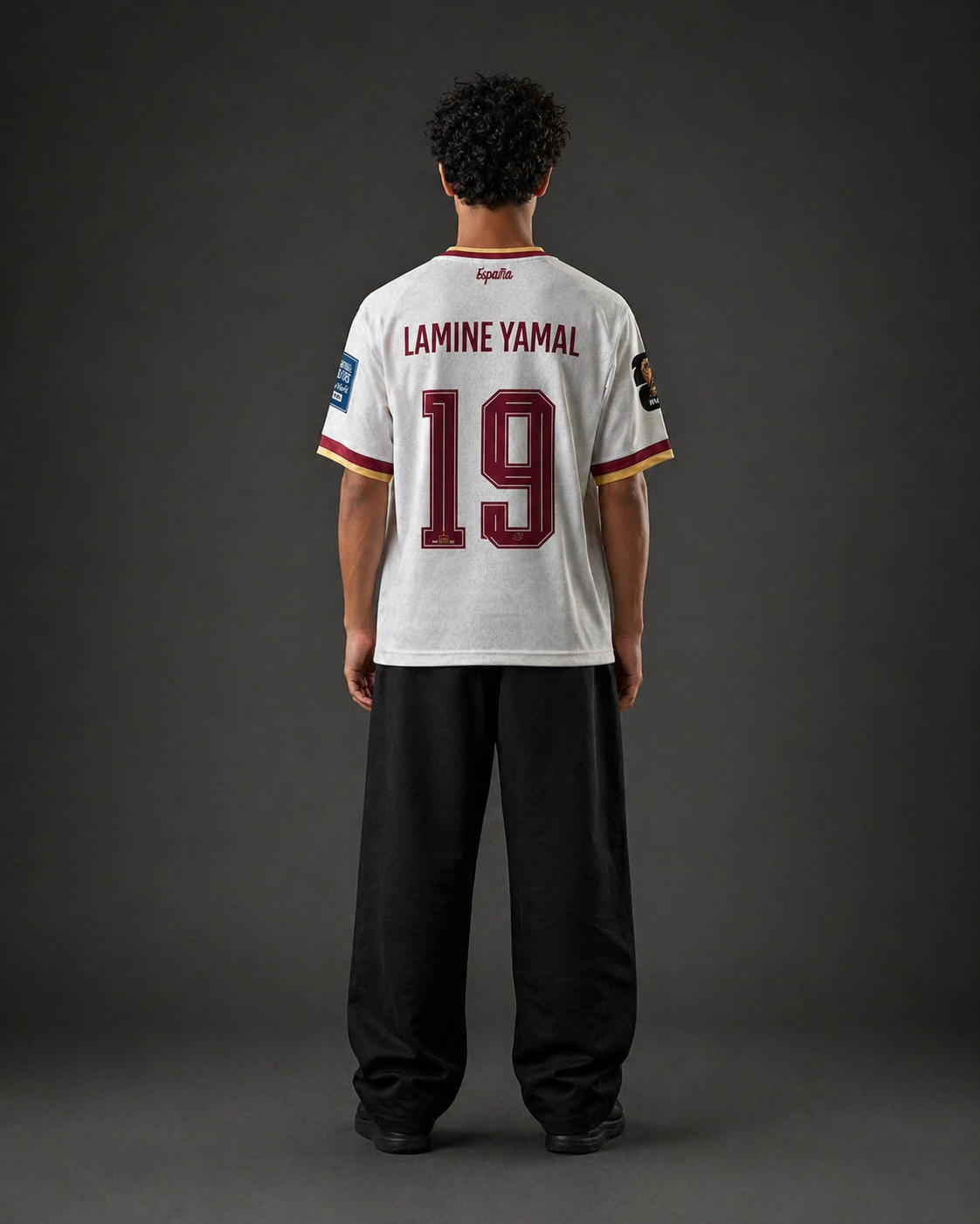 Lamine Yamal #19 Spain Away Jersey 2026 - Embroidered Logo | Kit Culture
