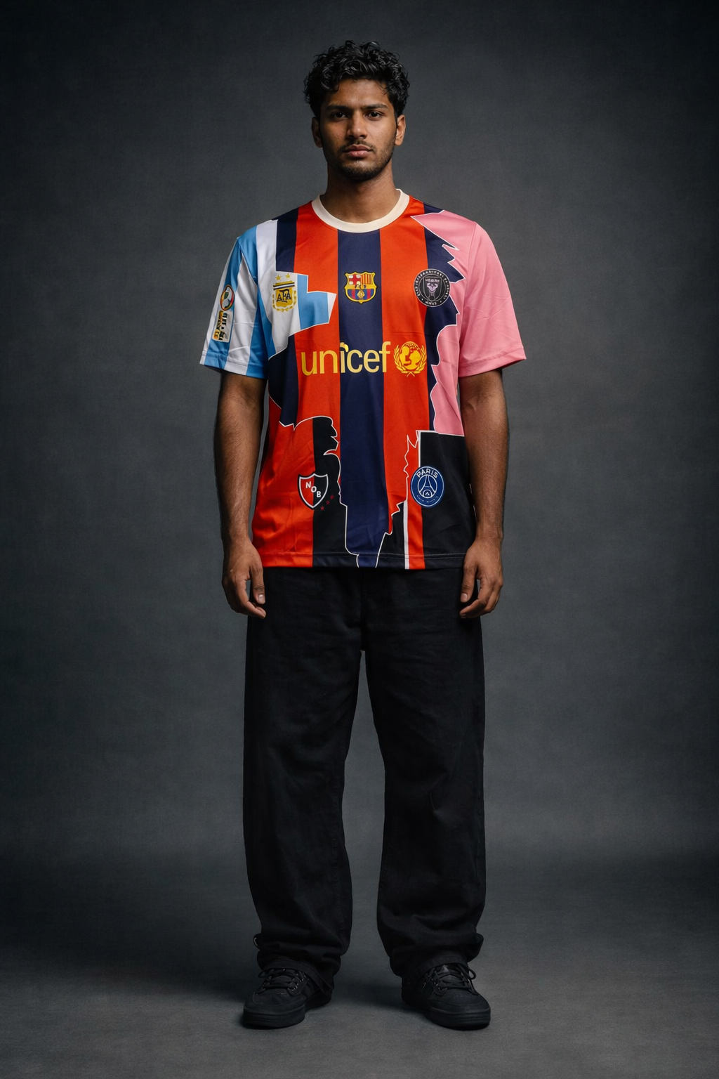 Messi 10 Multi-Club Fusion Jersey – Premium Streetwear Football Tee | Kit Culture